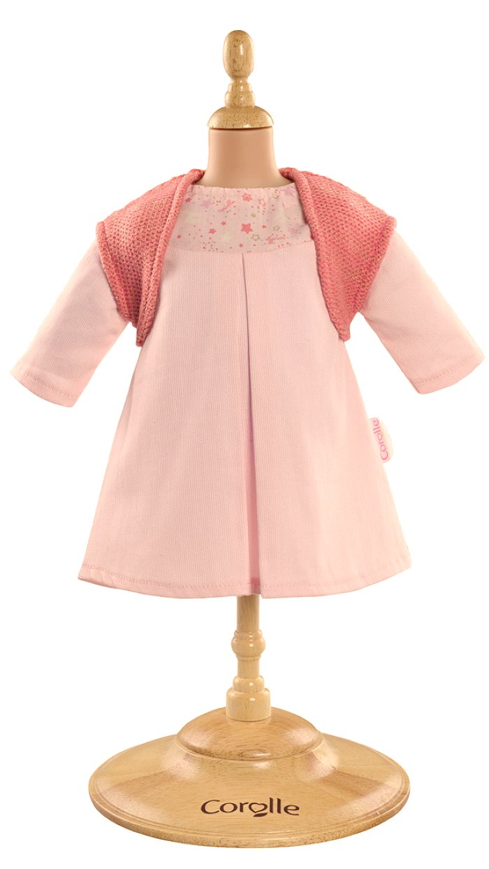 PINK DRESS & WOOLEN OUTFIT 17" OUTFIT