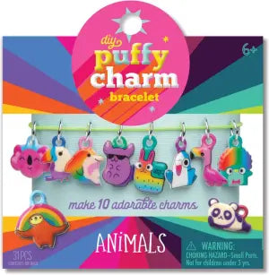 Puffy Charm Bracelet Animals