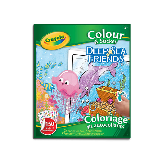 Deep Sea Friends Colour & Sticker Book